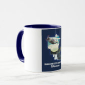 Mug carte du comté de Marinette Wisconsin (Devant gauche)