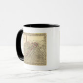 Mug Carte du comté de Virginie-Occidentale (Devant gauche)