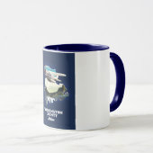 Mug carte du comté de Washington Maine (Devant droit)