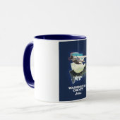Mug carte du comté de Washington Maine (Devant gauche)