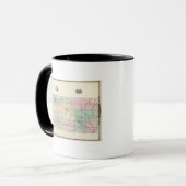 Mug Carte du comté d'Eau Claire, État du Wisconsin (Devant gauche)