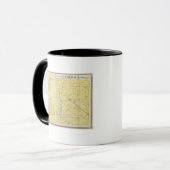 Mug Carte du comté d'Union avec Brownsville, Liberty (Devant gauche)