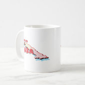 Mug Carte du Cuba (Devant gauche)