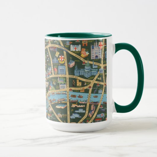 Mug Carte du Daily Telegraph de Londres (Droite)