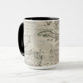 Mug Carte du | des Caraïbes 1715 (Devant gauche)