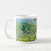 Mug Carte du dessin animé Austin Texas (Gauche)