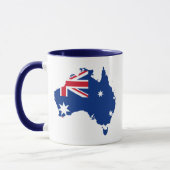 Mug carte du drapeau australien (Gauche)