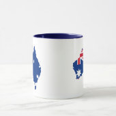Mug carte du drapeau australien (Centre)