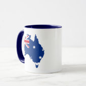 Mug carte du drapeau australien (Devant gauche)