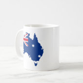 Mug carte du drapeau australien (Devant gauche)