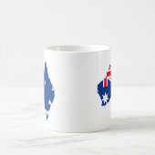 Mug carte du drapeau australien (Centre)