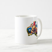 Mug Carte du drapeau australien Koala Bear (Devant droit)
