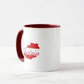 Mug Carte du drapeau autrichien (Devant gauche)