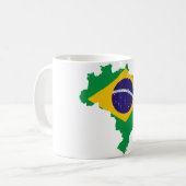 Mug carte du drapeau brésilien (Devant gauche)