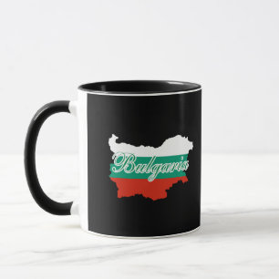 Mug Carte du drapeau de la Bulgarie