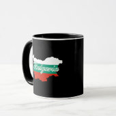 Mug Carte du drapeau de la Bulgarie (Devant gauche)