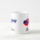 Mug Carte du drapeau de la Slovaquie (Centre)
