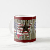 Mug Carte du drapeau de l'État de Texas Lone Star (Devant gauche)