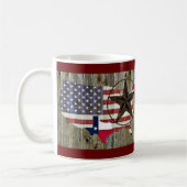 Mug Carte du drapeau de l'État de Texas Lone Star (Gauche)
