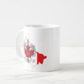 Mug Carte du drapeau de Pologne Canada (Devant gauche)