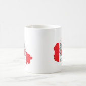 Mug Carte du drapeau de Pologne Canada (Centre)
