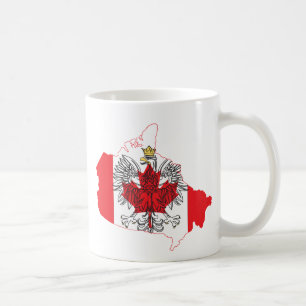 Mug Carte du drapeau de Pologne Canada