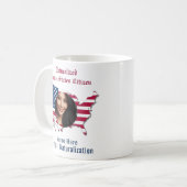 Mug Carte du drapeau des États-Unis customisée Photo c (Devant gauche)