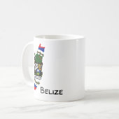 Mug Carte du drapeau du Belize (Devant gauche)