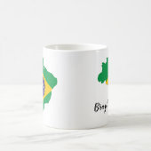 Mug Carte du drapeau du Brésil (Centre)