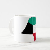 Mug Carte du drapeau du Koweït (Devant gauche)