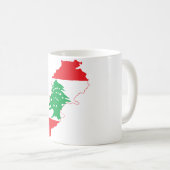 Mug Carte du drapeau du Liban (Devant droit)