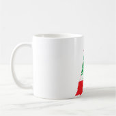 Mug Carte du drapeau du Liban (Gauche)