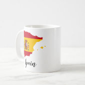 Mug Carte du drapeau espagnol (Devant gauche)