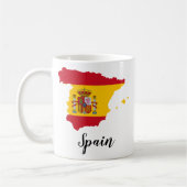 Mug Carte du drapeau espagnol (Gauche)