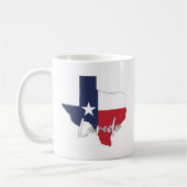 Mug Carte du Drapeau Laredo, Texas (Gauche)