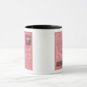 Mug Carte du haut des montagnes blanches (Centre)