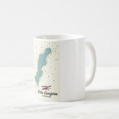 Mug Carte du lac de Lungern en Suisse (Devant droit)