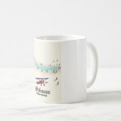 Mug carte du lac de Walensee en Suisse (Devant droit)