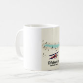 Mug carte du lac de Walensee en Suisse (Devant gauche)