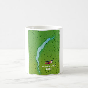 Mug Carte du lac Ka Nasi Chine