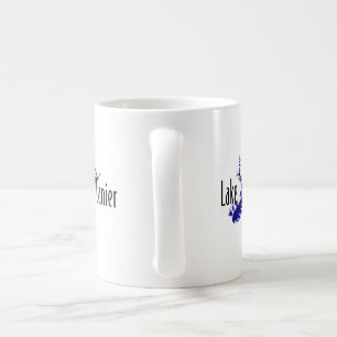 Mug Carte du lac Lanier Géorgie Voile et pêche