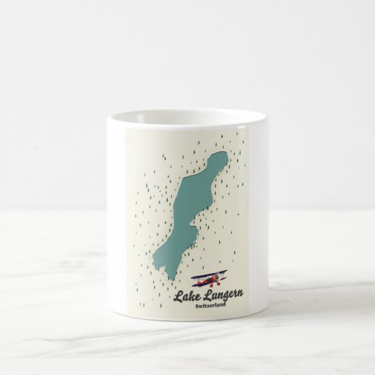 Mug Carte du lac Lungern Suisse (Centre)