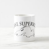 Mug Carte du lac Supérieur (Centre)