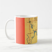 Mug Carte du lac Texoma (Gauche)