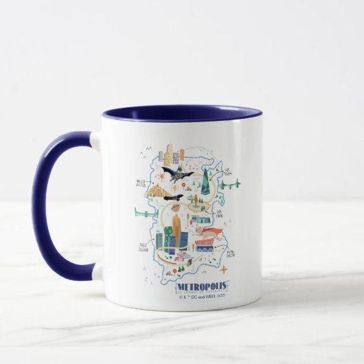 Mug Carte du livre de Metropolis (Gauche)