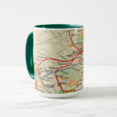 Mug Carte du métro de Londres (Devant gauche)