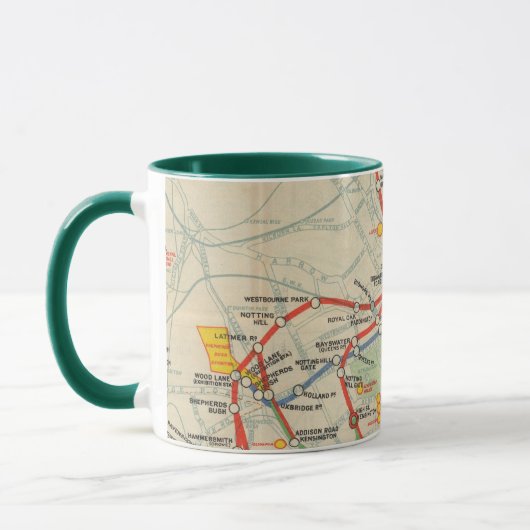 Mug Carte du métro de Londres (Gauche)