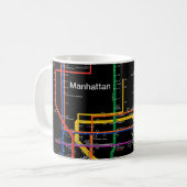 Mug Carte du métro NY-City (Devant gauche)
