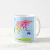 Mug Carte du monde (Devant droit)