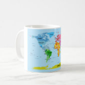 Mug Carte du monde (Devant gauche)